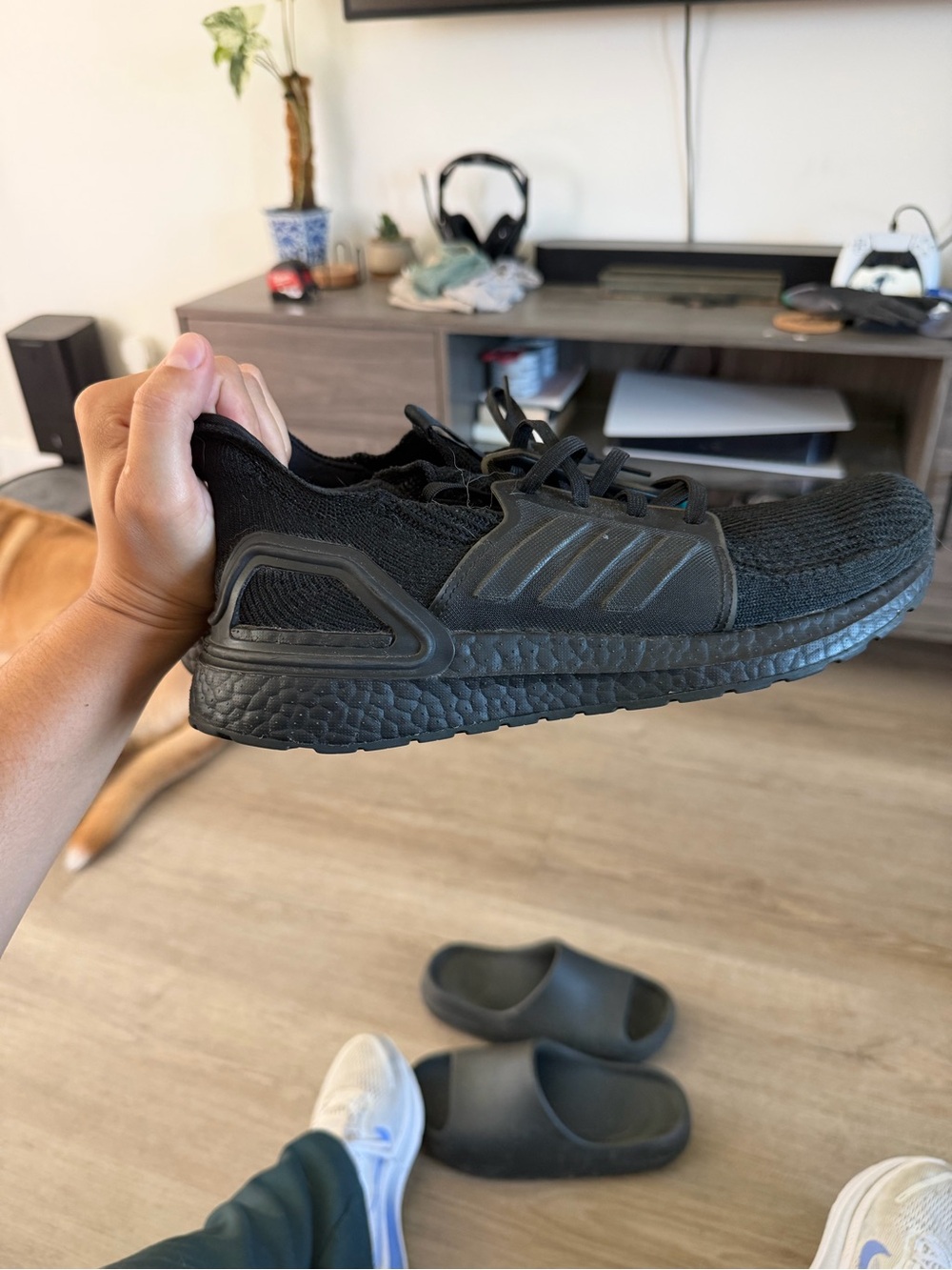 adidas Black Ultraboost Men’s Athletic Running Shoes